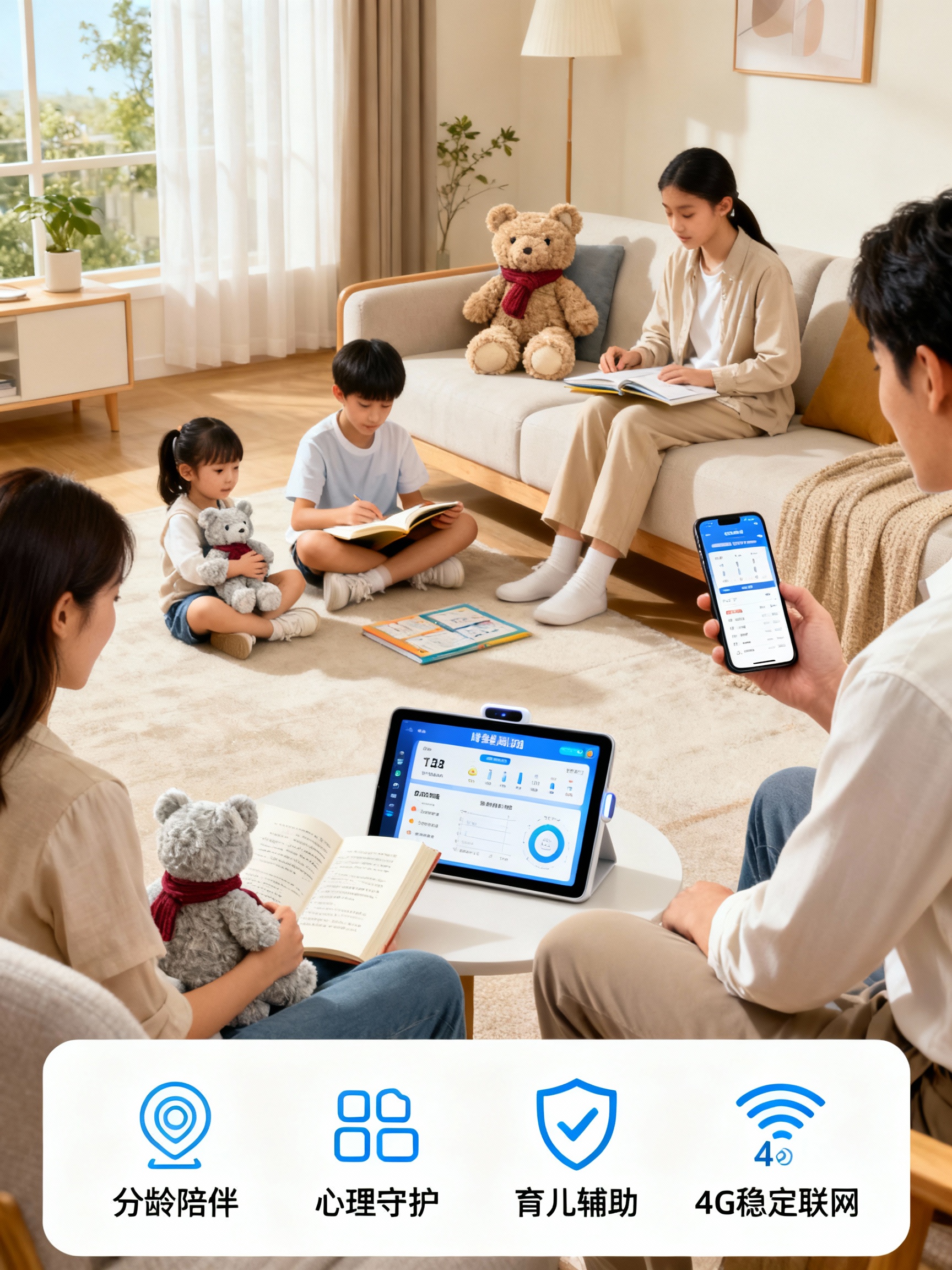 亲子教育AI陪伴解决方案展示图